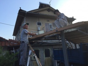 甲田町販売機屋根